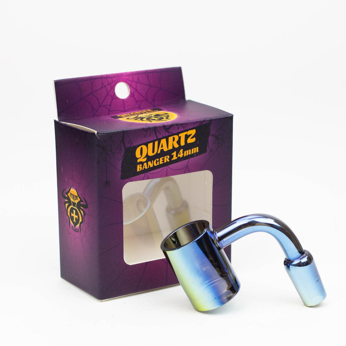 Xtreme Quartz Electroplating Flat Top Banger Display of 12 Bongs Accessories Canadian Distributor