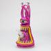 12.5" Resin 3D artwork 7mm glass beaker water bong [TS112] Resin · Silicone · Plastic Bong ONE D (Purple)