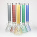 18" LV Glow in the dark 7 mm glass water bong Bongs ONE