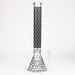 18" LV Glow in the dark 7 mm glass water bong Bongs ONE