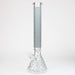 18" LV Glow in the dark 7 mm glass water bong Bongs ONE Grey