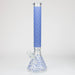 18" LV Glow in the dark 7 mm glass water bong Bongs ONE Blue