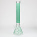 18" LV Glow in the dark 7 mm glass water bong Bongs ONE Green