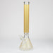 18" LV Glow in the dark 7 mm glass water bong Bongs ONE Gold