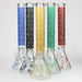 18" Leaf Glow in the dark 7 mm glass water bong Glass Bong ONE