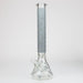 18" Leaf Glow in the dark 7 mm glass water bong Glass Bong ONE Grey