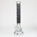 18" Leaf Glow in the dark 7 mm glass water bong Glass Bong ONE Black