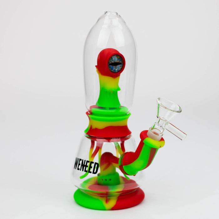 WENEED®- 7" Silicone Monster Double Filter bong