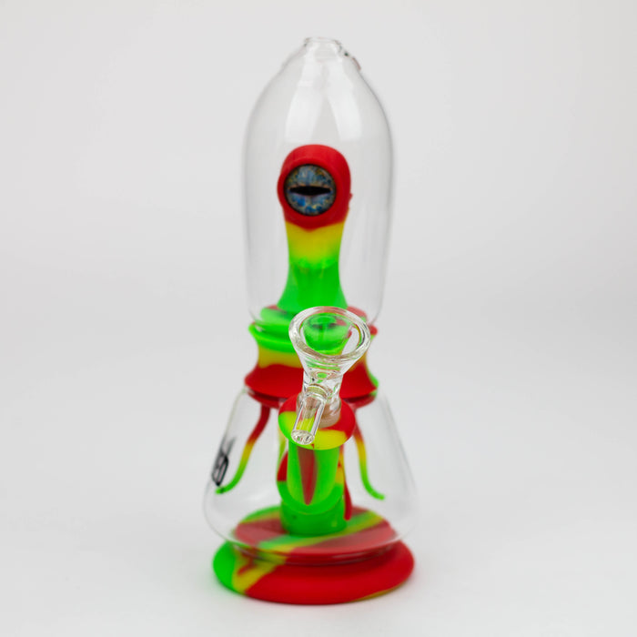 WENEED®- 7" Silicone Monster Double Filter bong