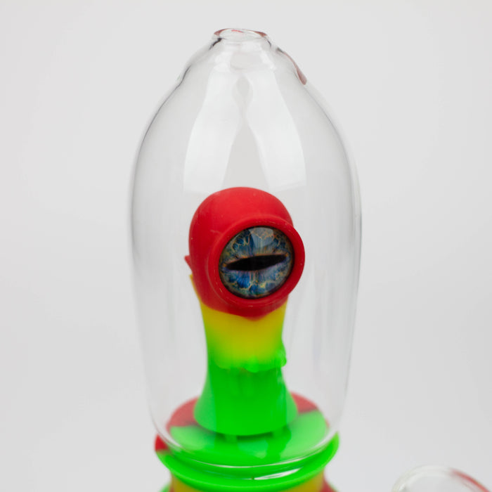 WENEED®- 7" Silicone Monster Double Filter bong