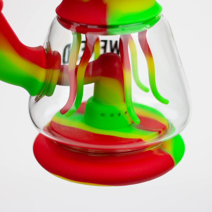 WENEED®- 7" Silicone Monster Double Filter bong Silicone Bong WENEED®
