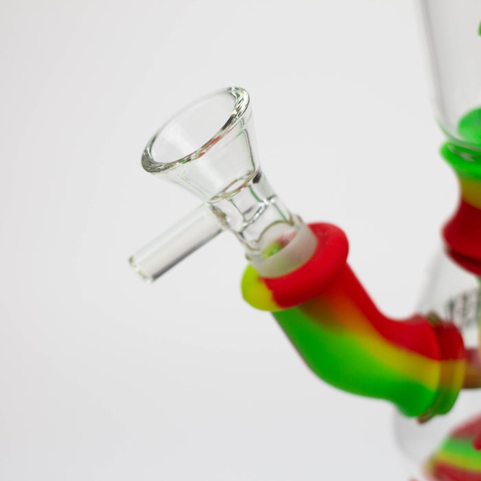 WENEED®- 7" Silicone Monster Double Filter bong