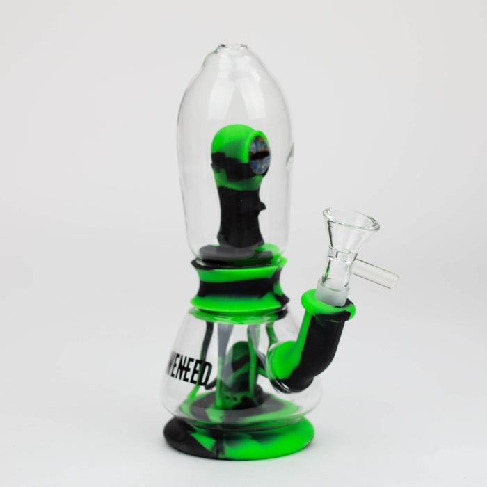 WENEED®- 7" Silicone Monster Double Filter bong