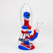 WENEED®- 7" Silicone Monster Double Filter bong Silicone Bong WENEED® Blue/Red