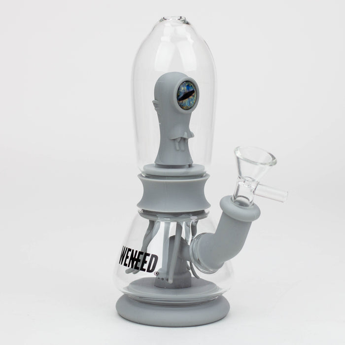 WENEED®- 7" Silicone Monster Double Filter bong Silicone Bong WENEED® Grey