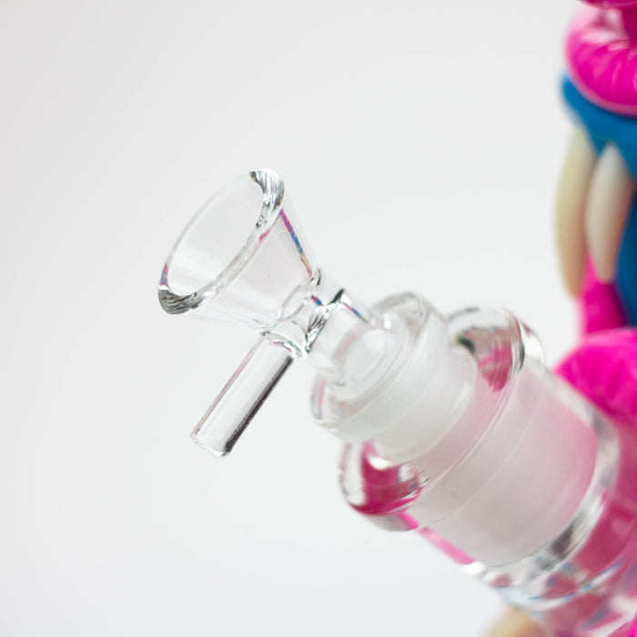 12.5" Resin 3D artwork 7mm glass beaker water bong [TS112] Resin · Silicone · Plastic Bong ONE
