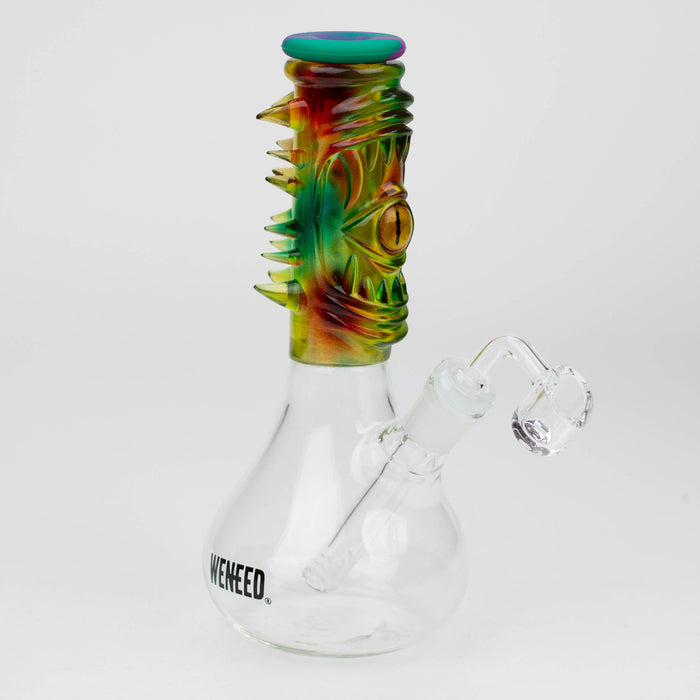 WENEED®- 10'' Silicone Resin Eye Glass Rig Resin · Silicone Rig WENEED® Green/Purple