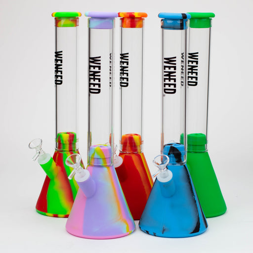 WENEED®- 12" Silicone Glass Beaker bong Bongs WENEED®