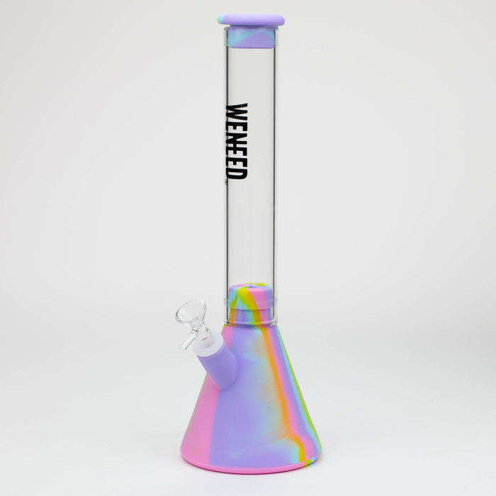 WENEED®- 12" Silicone Glass Beaker bong Resin · Silicone · Plastic Bong WENEED® Pink