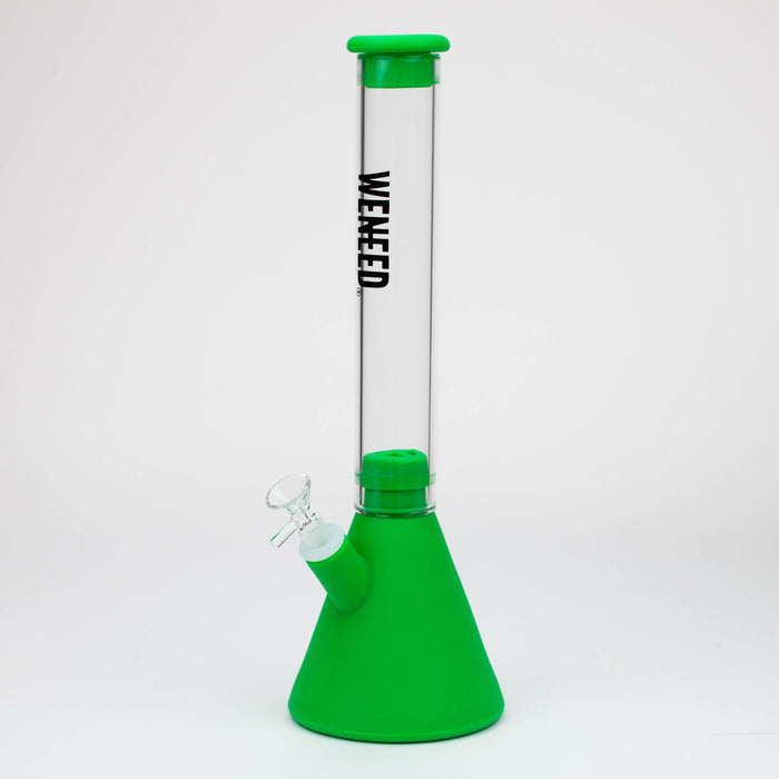 WENEED®- 12" Silicone Glass Beaker bong