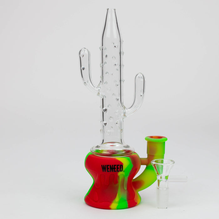 WENEED®- 9" Silicone Cactus bong Resin · Silicone · Plastic Bong WENEED®