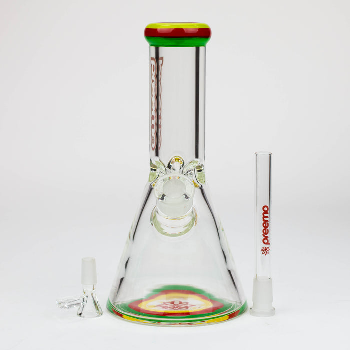preemo - 10.5 inch Triple Band Beaker [P022] Glass Bong preemo