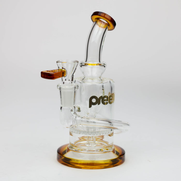 preemo - 6.5 inch Honeycomb Bubbler [P070] Glass Bong preemo Gold