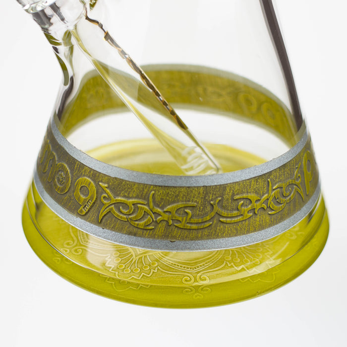 preemo - 15 inch 9mm Painted Sandblast Beaker [P057] Glass Bong preemo