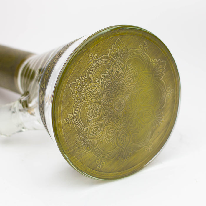 preemo - 15 inch 9mm Painted Sandblast Beaker [P057] Glass Bong preemo