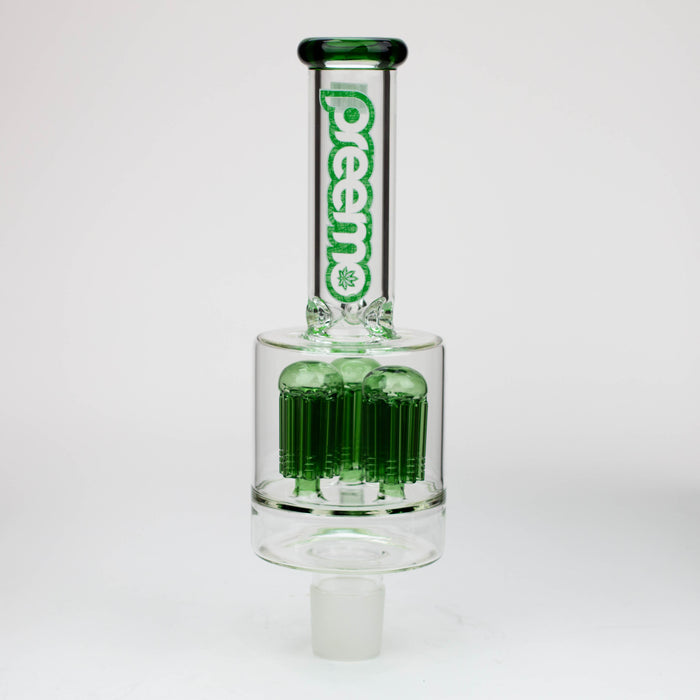preemo - Triple Tree Perc Top [P046-T] Glass Bong preemo Green