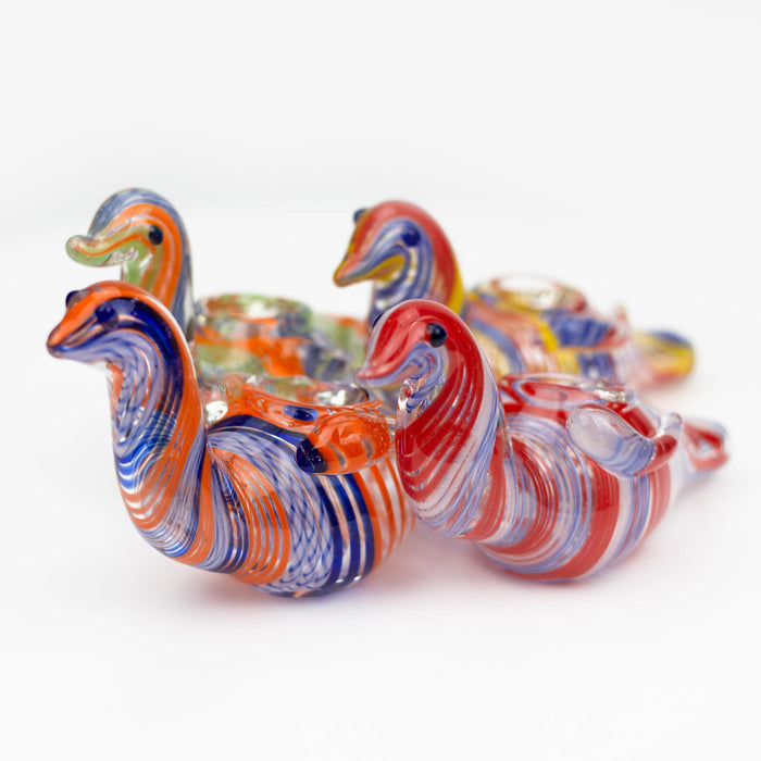 5" Duck glass hand pipe Glass Pipe ONE