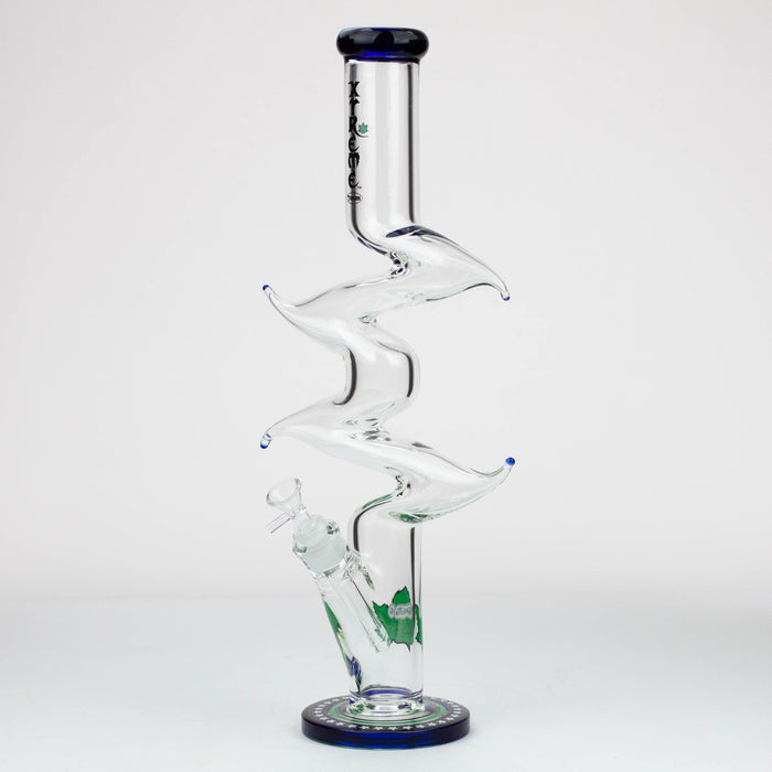 20" Xtream Zig-zag 7 mm glass water bong [XTR333] Beaker Bong Canadian Distributor