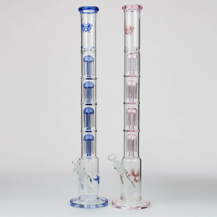 26" Xtreme Quad-percolator 7 mm glass Bong [XTR411] Glass Bong Canadian Distributor
