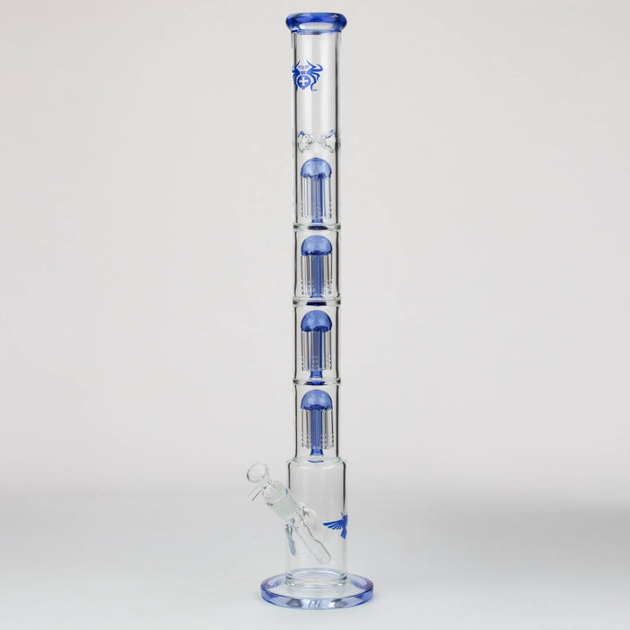 26" Xtreme Quad-percolator 7 mm glass Bong [XTR411] Glass Bong Canadian Distributor Blue