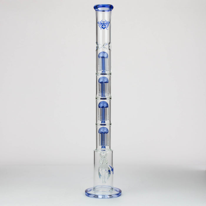 26" Xtreme Quad-percolator 7 mm glass Bong [XTR411] Glass Bong Canadian Distributor