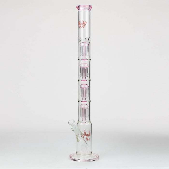 26" Xtreme Quad-percolator 7 mm glass Bong [XTR411] Glass Bong Canadian Distributor Pink