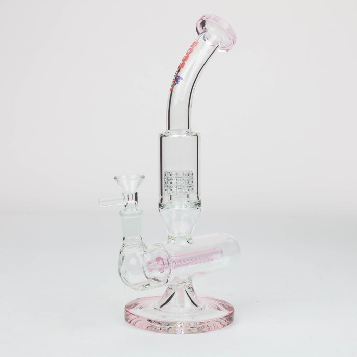 10" inline diffuser glass bong [AK904] Glass Bong Canadian Distributor Pink