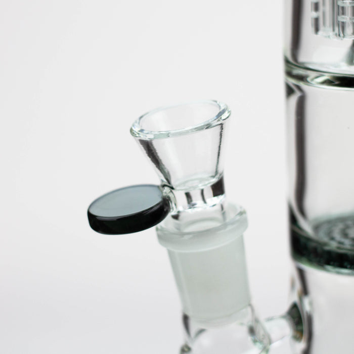 16" tree arm percolator and honeycomb diffuser glass bong [B8] Bongs Canadian Distributor