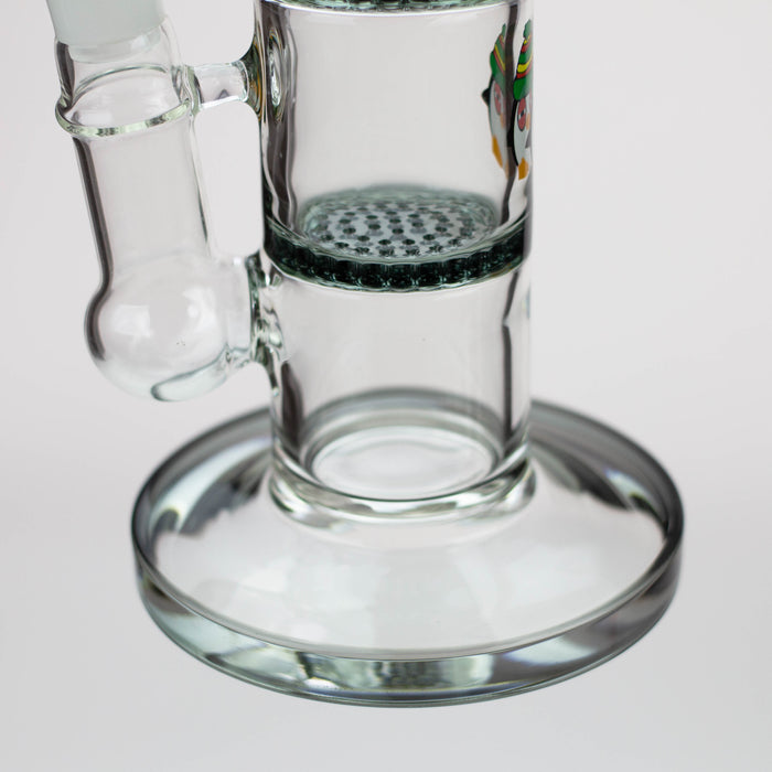 16" tree arm percolator and honeycomb diffuser glass bong [B8]