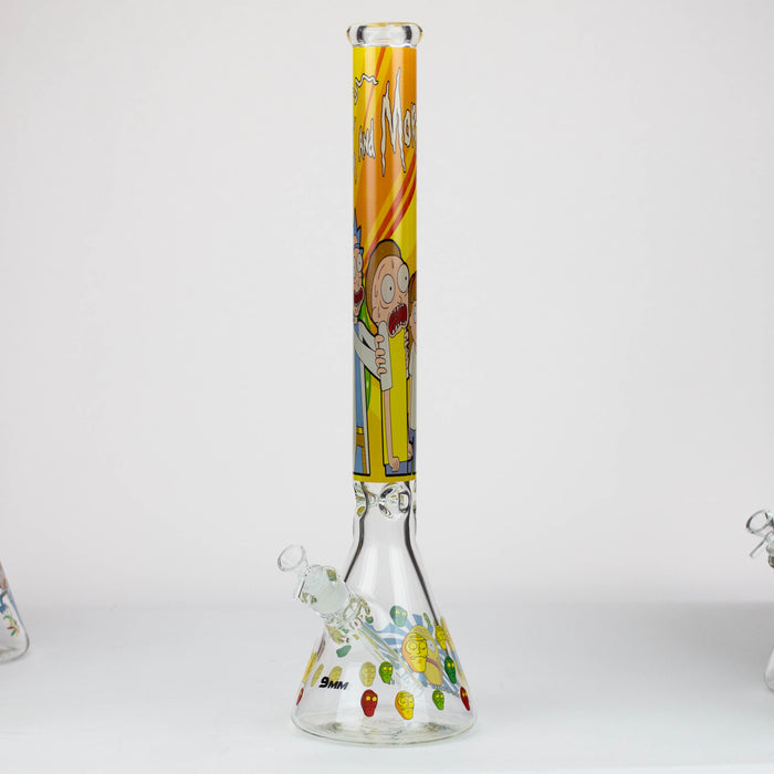 22" RM Cartoon 9 mm glass water bong [16800] Glass Bong ONE 16800-F