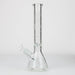 16" Genie pattern 9 mm clear glass water bong [20024] Glass Bong ONE