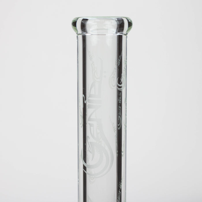 16" Genie pattern 9 mm clear glass water bong [20024] Glass Bong ONE