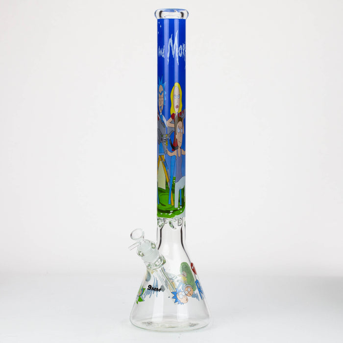 22" RM Cartoon 9 mm glass water bong [16800] Glass Bong ONE 16800-A