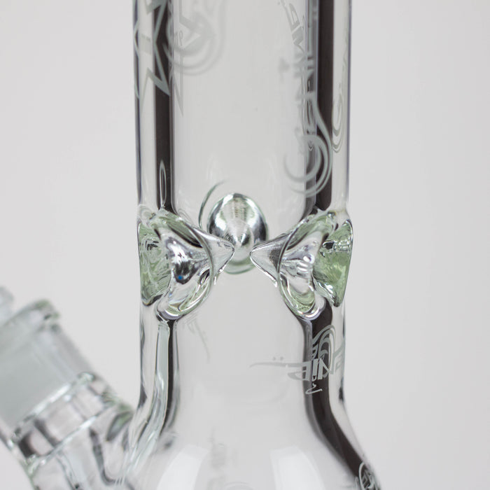 16" Genie pattern 9 mm clear glass water bong [20024] Glass Bong ONE