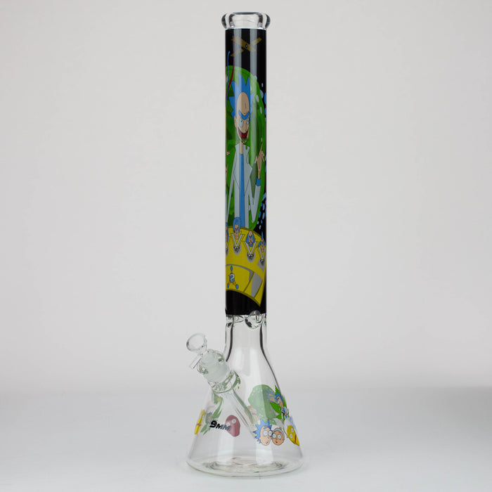 22" RM Cartoon 9 mm glass water bong [16800] Glass Bong ONE 16800-B