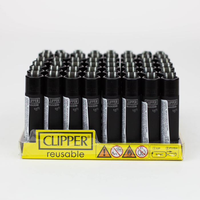 Clipper Micro SOFTTOUCH black Refillable Lighters