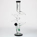 20" Xtream Zig-zag 7 mm glass water bong [XTR333] Beaker Bong Canadian Distributor Black