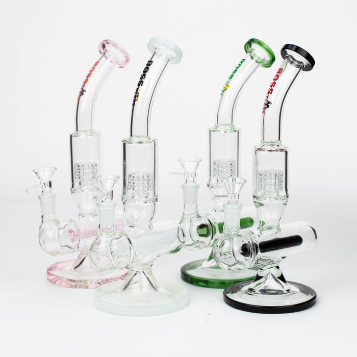 10" inline diffuser glass bong [AK904] Glass Bong Canadian Distributor