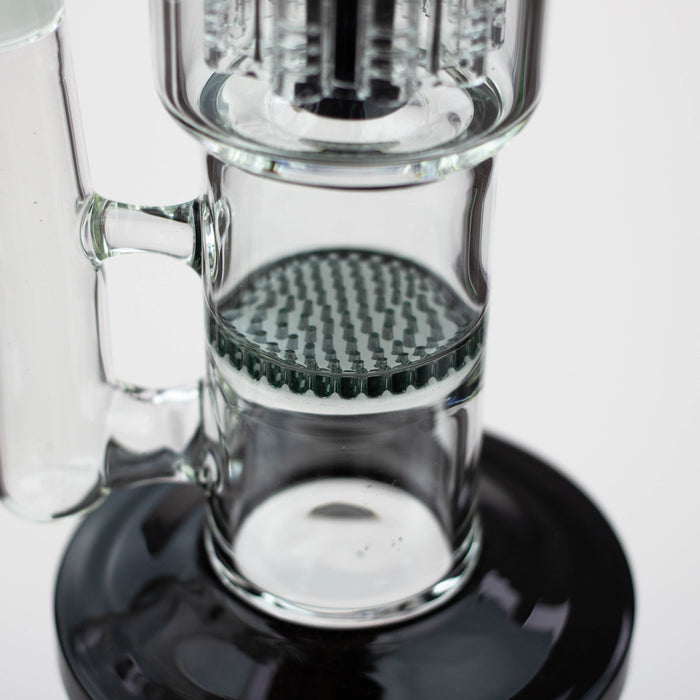 15" Volcano tree arm percolator and honeycomb diffuser glass bong [AK075] Bongs Canadian Distributor