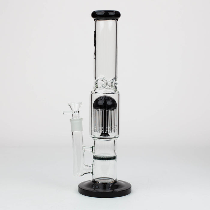 15" Volcano tree arm percolator and honeycomb diffuser glass bong [AK075]